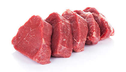 Fleisch-Fördergut in der Lebensmittelindustrie
