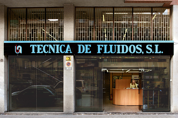 Erstes Büro von Técnica de Fluidos, 1976