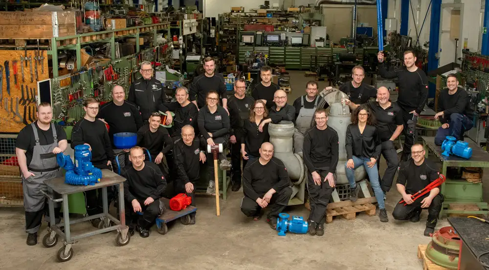 Das Team der Elektromotoren Rock Reparaturwerk GmbH