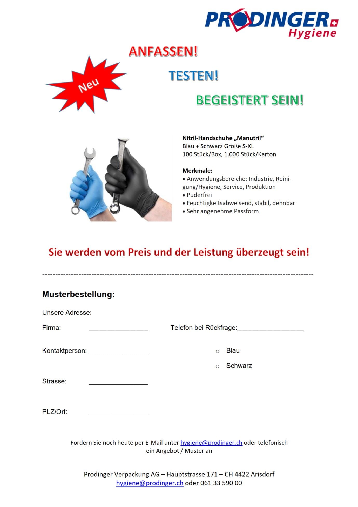 Nitril-Einmalhandschuhe