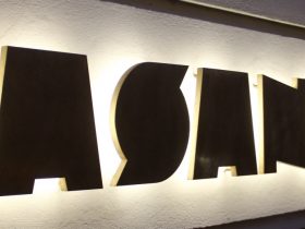 Messingschriftzug Fasanenhof