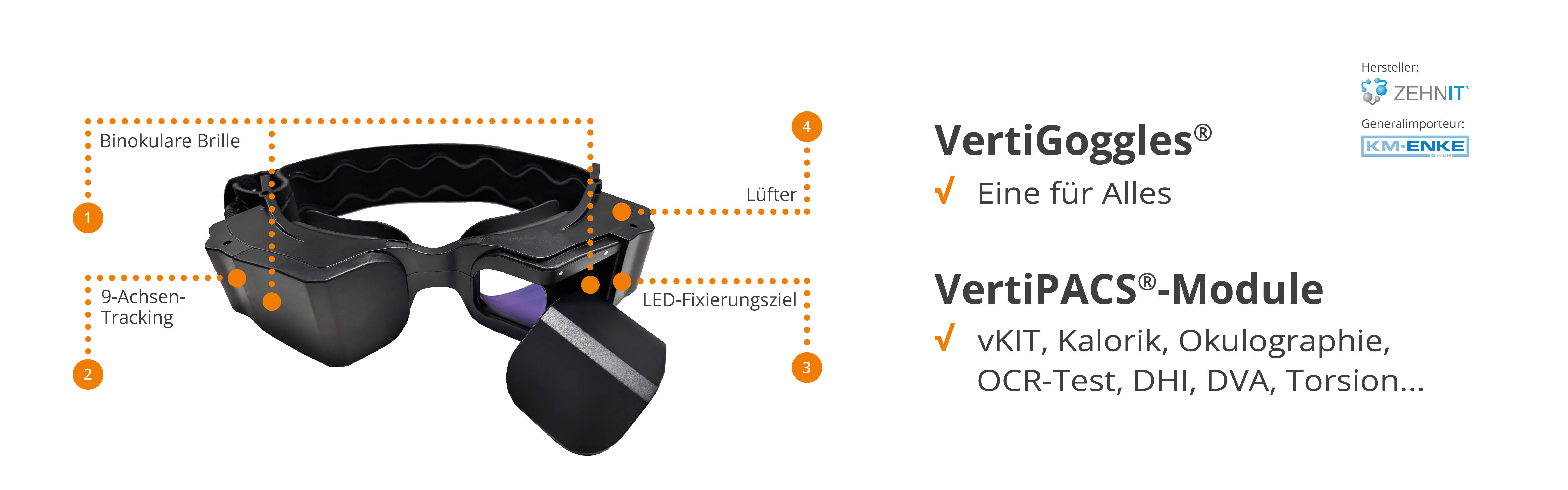 VertiGoggles® VOG-Brille