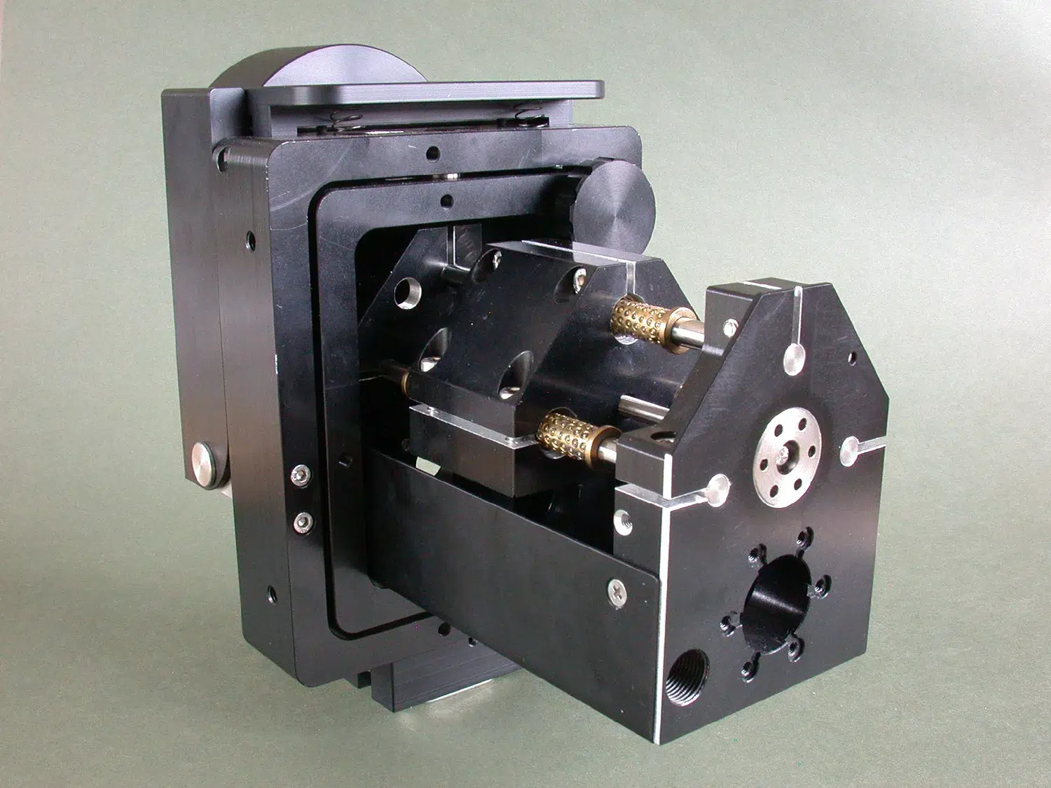 ZOOM Messobjektiv, Positioniereinheit mit 1 µm Wiederholgenauigkeit