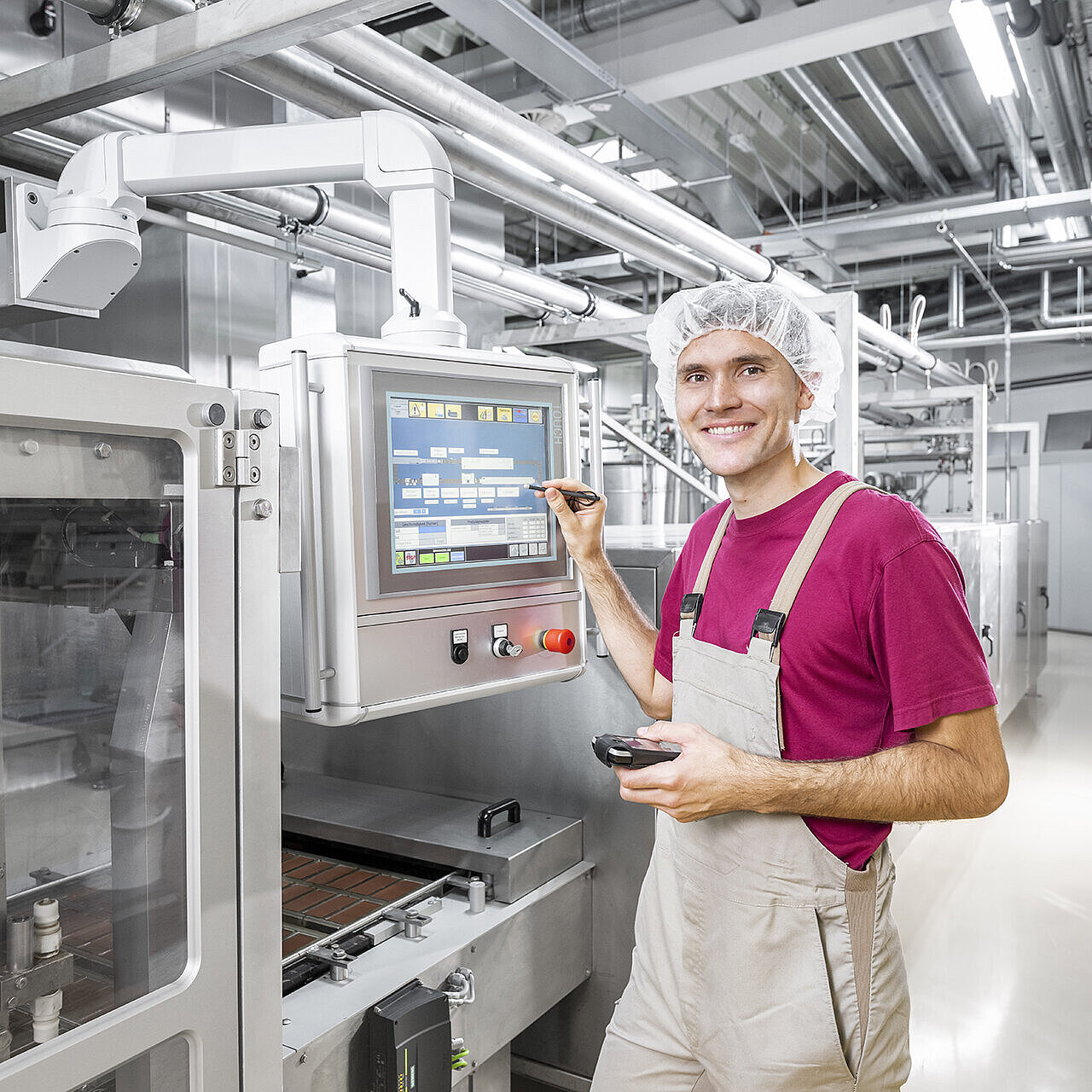 Produktion an den Maschinen