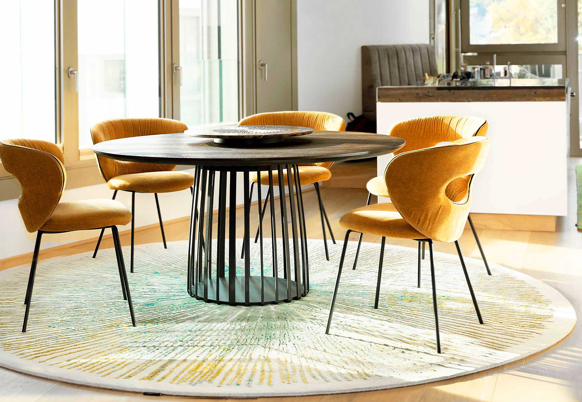 Pusteblume – runde Designerteppiche