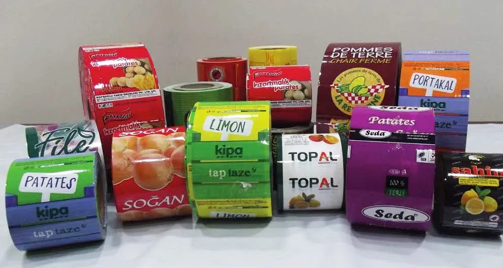 Etikettierte Netzverpackung (Rase)