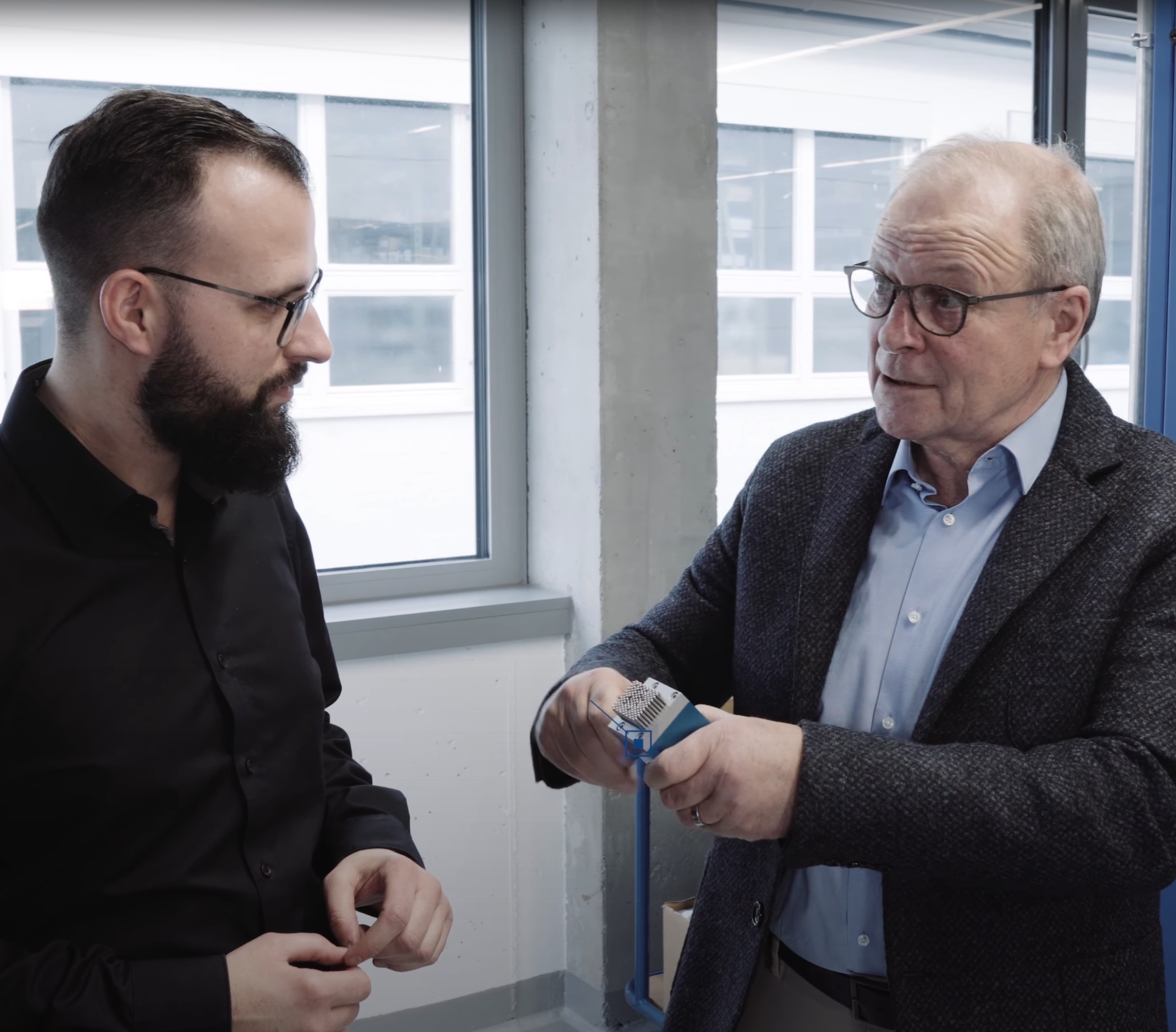 Geschäftsführer Hubert Meintrup im Kundengespräch
