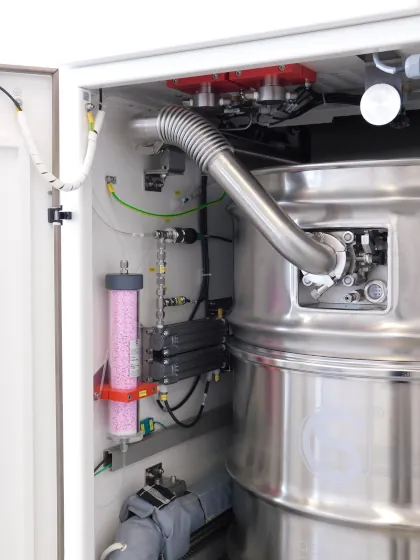 CLEANSORB-Absorbersäule mit Granulat