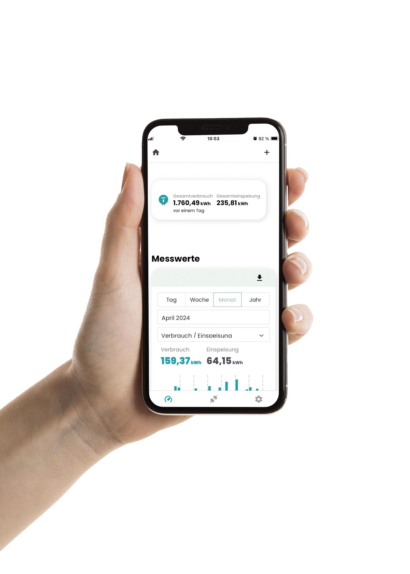 App-Screenshot Zählerhelden