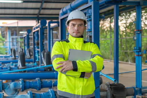 Elektroniker im Trinkwasserbereich