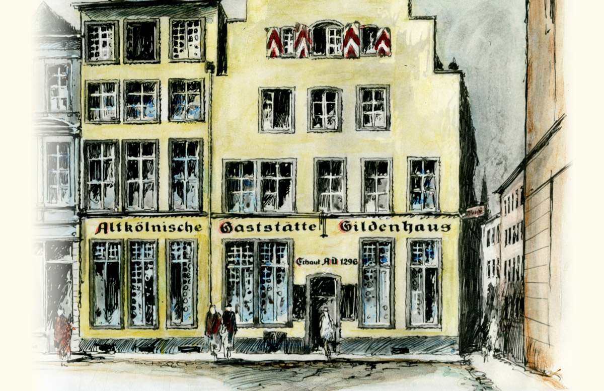 Historisches Gebäude mit Gaststätte