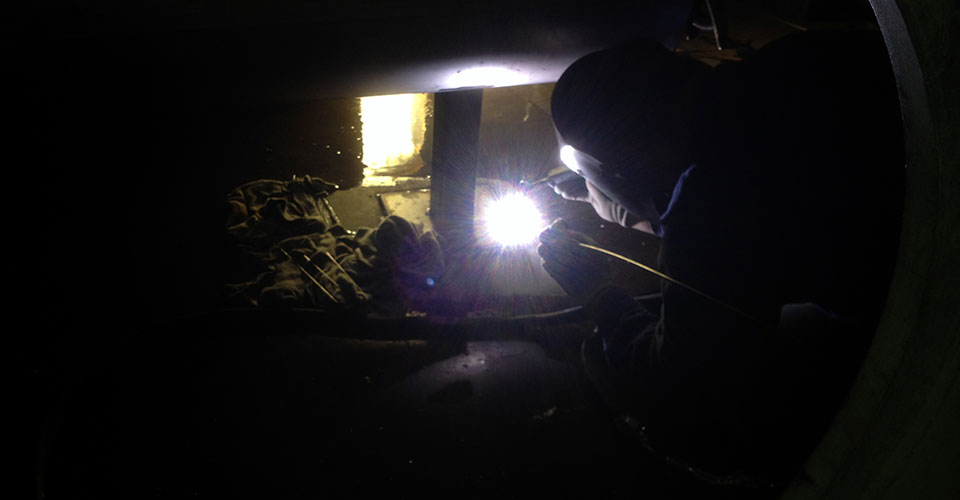 Arbeiten an Industrieanlagen