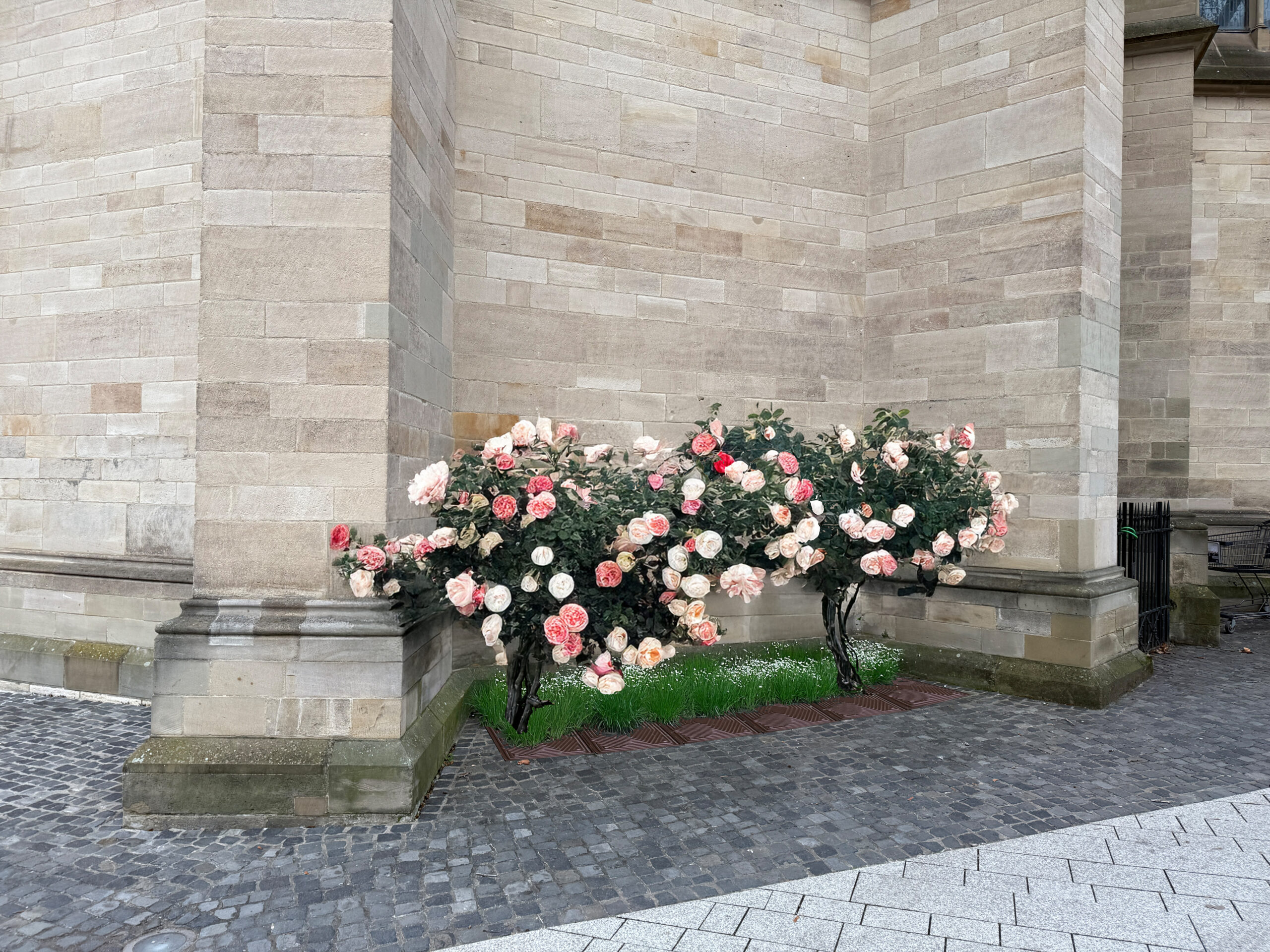 Begrünter Hausrandstreifen