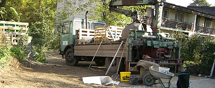 Einsatz LKW mit Ladekran