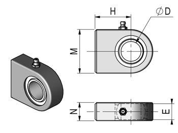 Industrielle Befestigungsplatte (rotule industrielle plate)