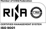 ISO 9001:2015 Zertifikat (RINA)