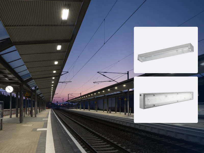 Bahnsteigleuchte Resista / Medienkanalleuchte