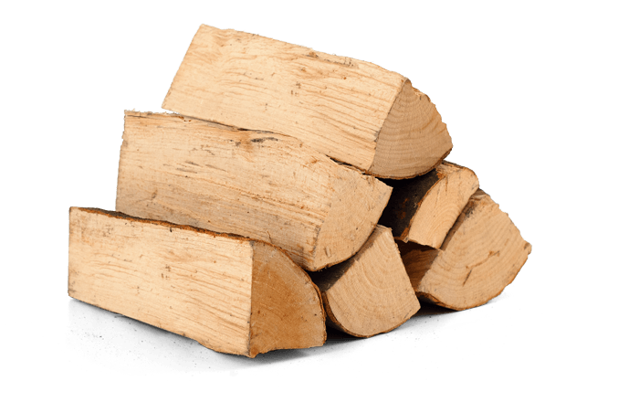 Kammergetrocknete Holzscheite
