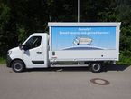 Getränke-Rollplanenaufbau auf Renault Master