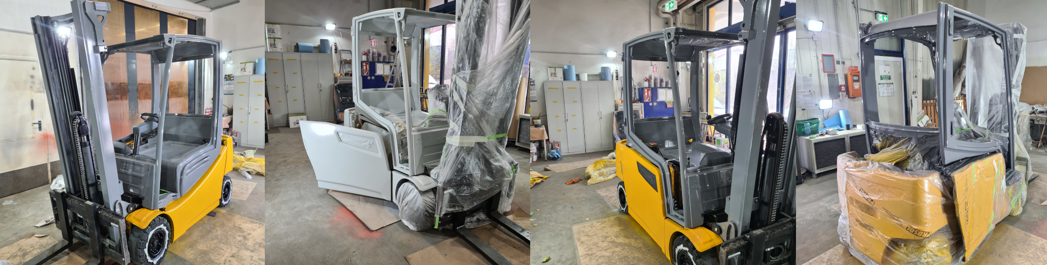 Gabelstapler im Einsatz