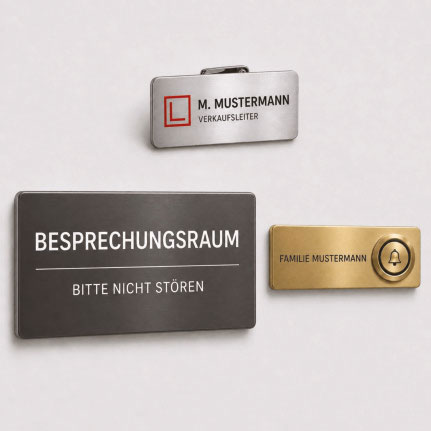 Namens-, Tür- und Klingelschilder