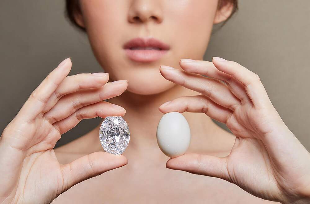 88,22 ct Oval-Diamant