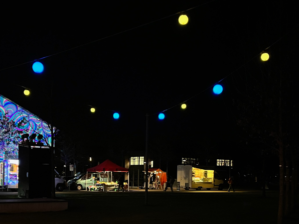 Lichtinstallation Eulachpark Winterthur