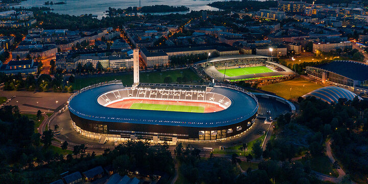 Olympiastadion Helsinki – Flutlicht