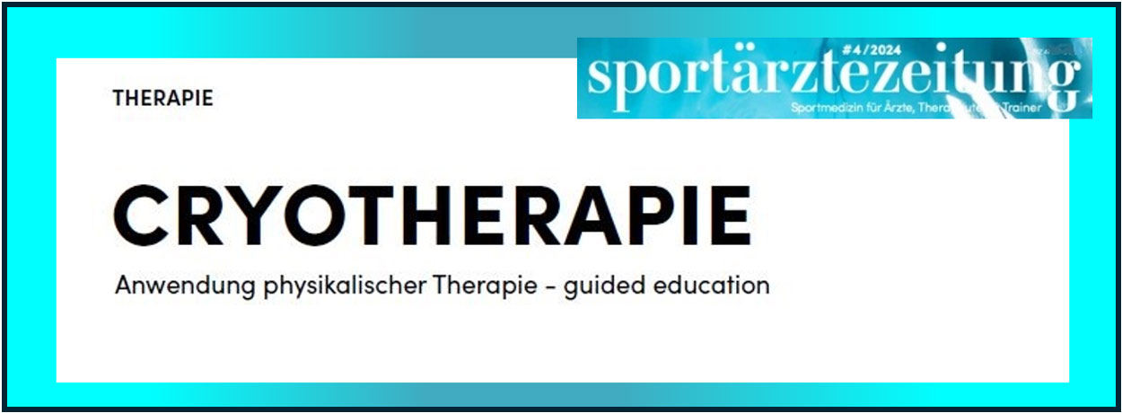 Fachbeitrag Cryotherapie, sportärztezeitung 04-2024