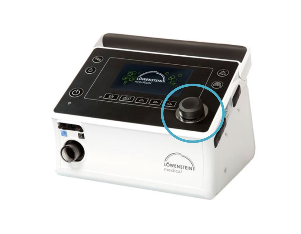 VENTIlogic LS Beatmungsgerät mit Elma-Encoder