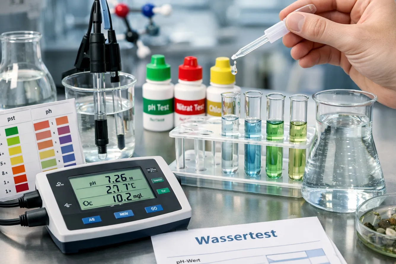 Wassertest im Labor