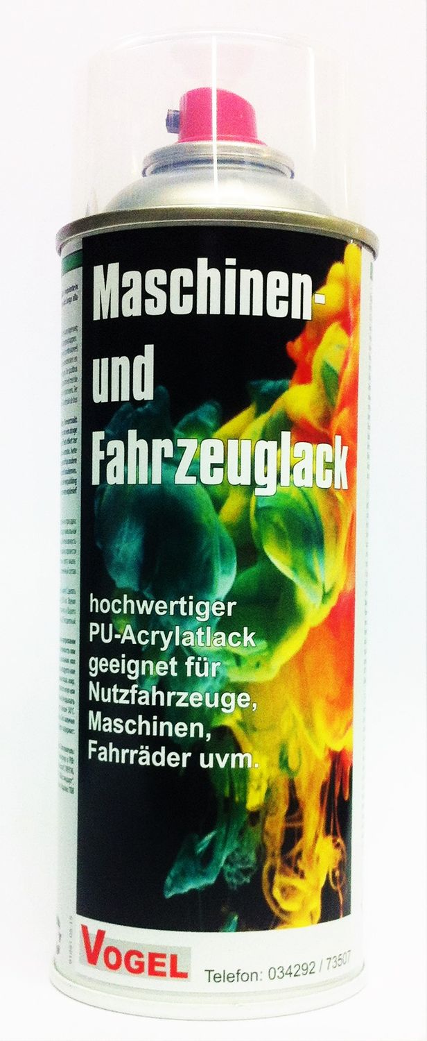 Maschinen- und Fahrzeuglackspray 400 ml (PU-Acryllack)