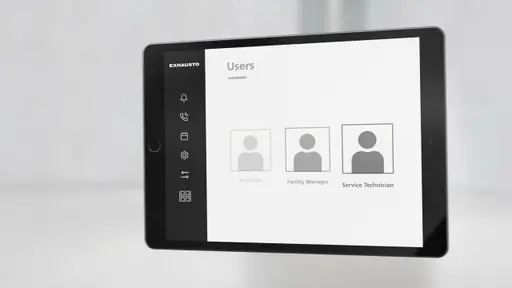 Inbetriebnahme-Oberfläche für Servicetechniker