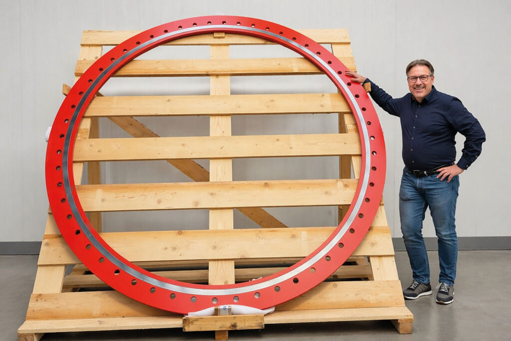 Großdimensionierter Isolierflansch Stahlwasserbau