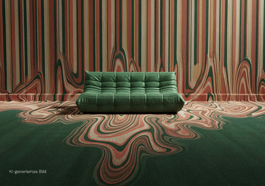Textile Raumgestaltung Boden und Wand (DESIGNFLOR)