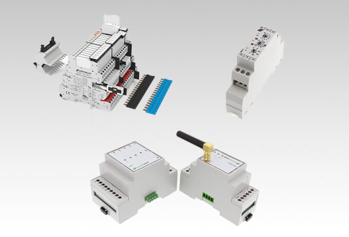 Elektronische Schaltschrankkomponenten (Relais, Signalwandler, Netzteile)
