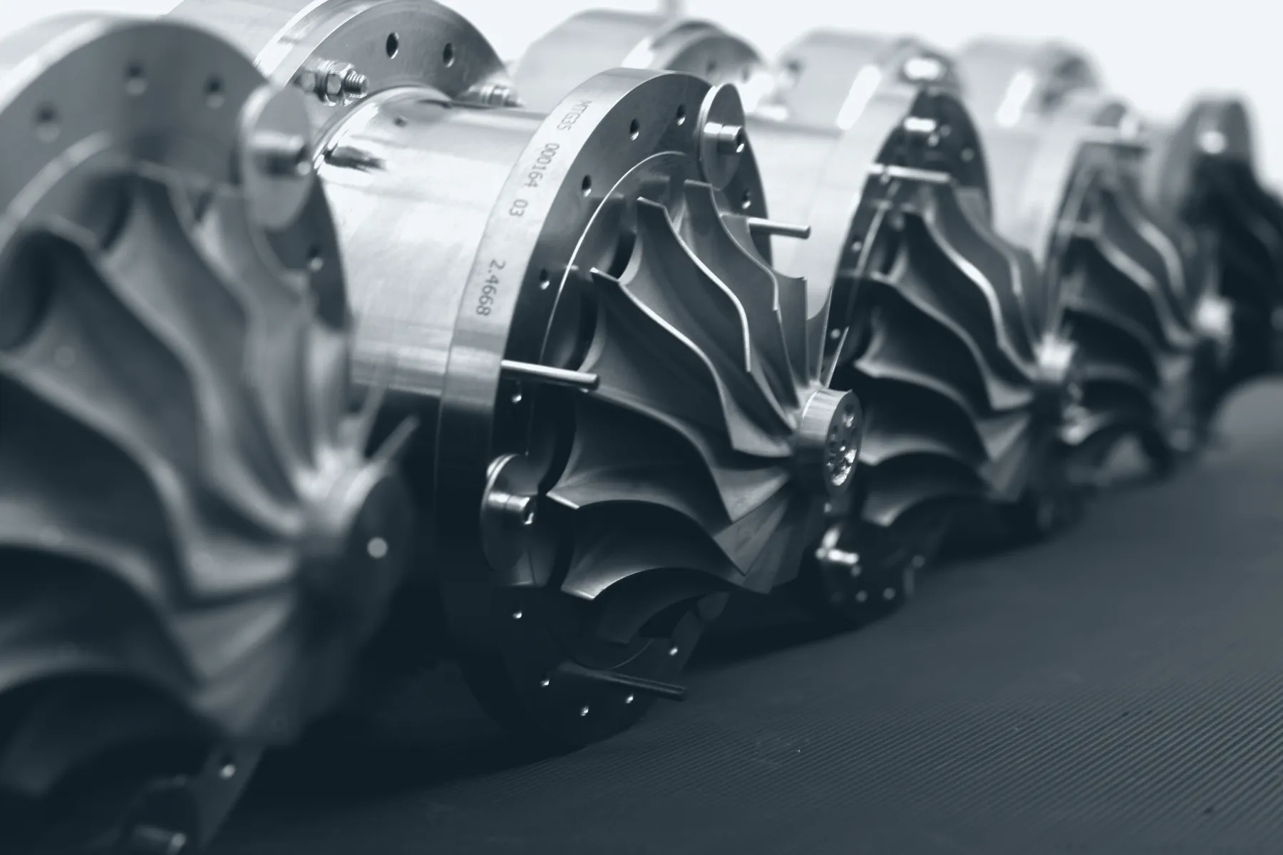 Turbogruppen mit Verdichterrädern