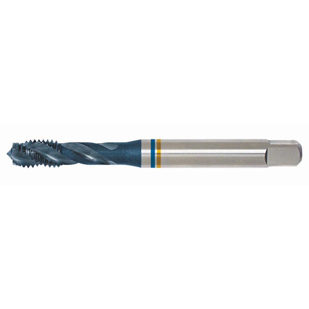 Maschinen-Gewindebohrer HSS-E PM DIN371C 45°, M6 Grundloch TiCN