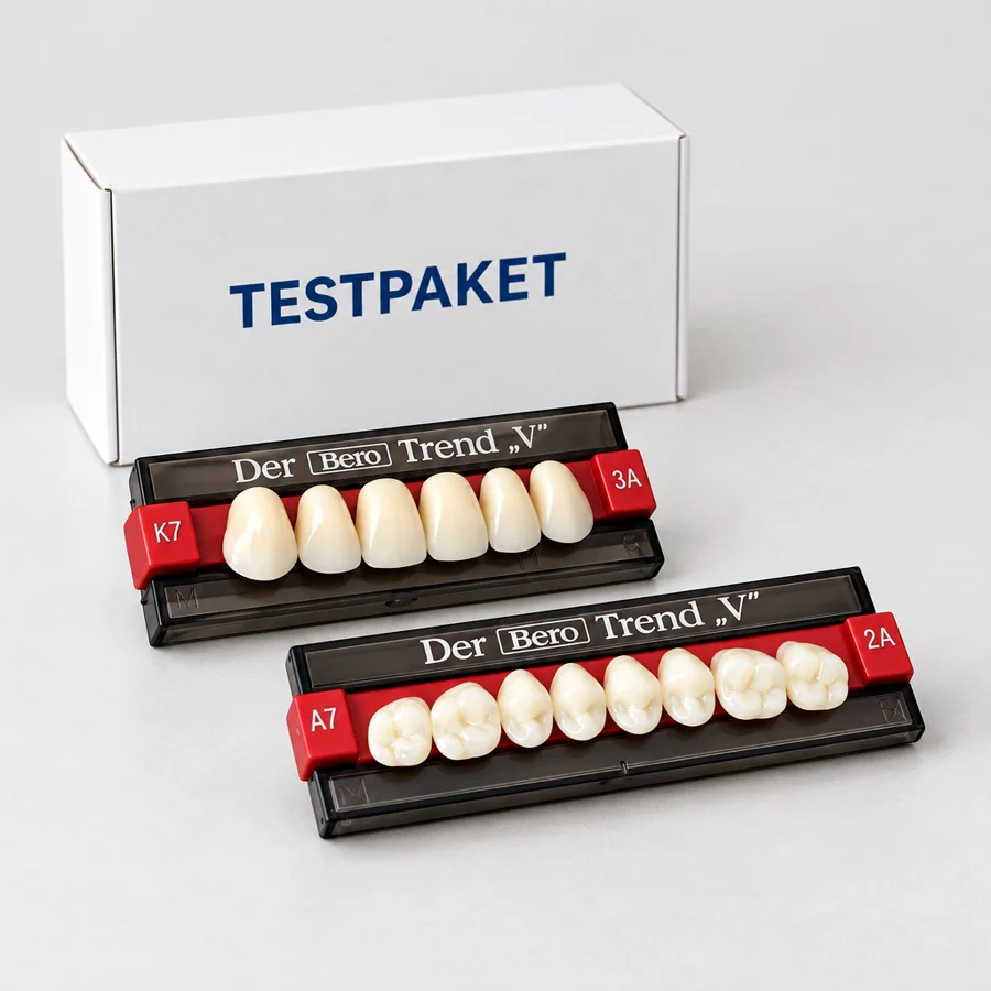 Testpaket mit K7- und A7-Zahnformen