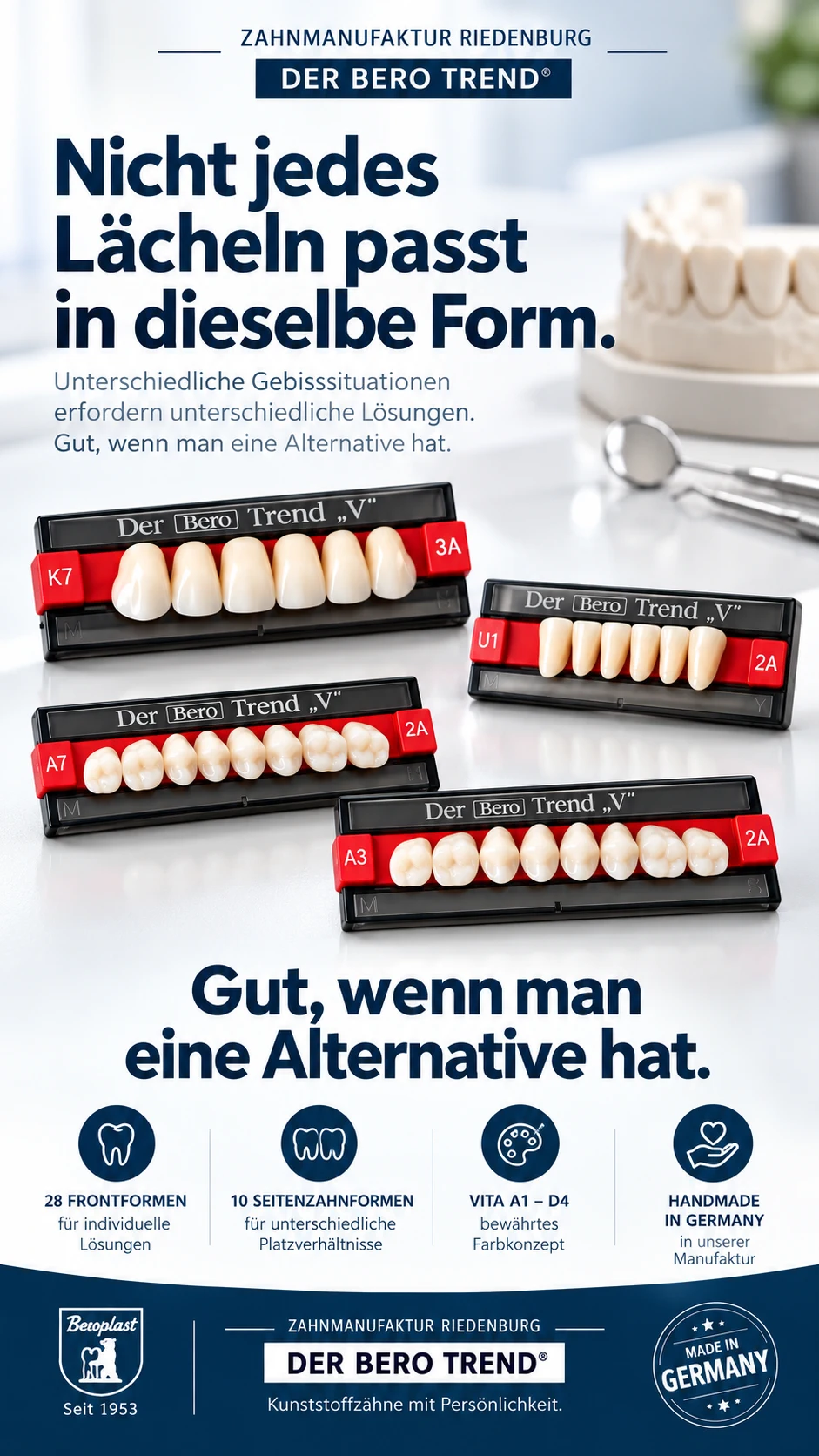 Garnituren K7, U1, A7 und A3