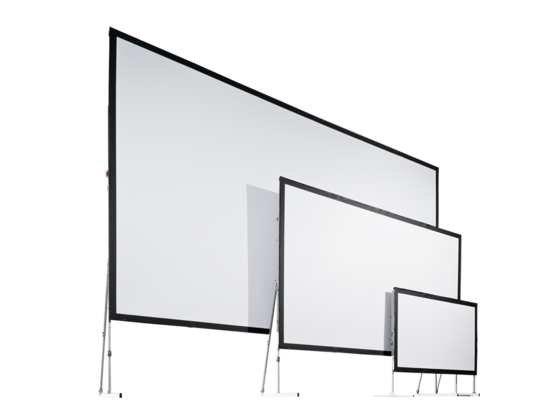 VarioClip – Projektionswand mit Hakenbefestigung