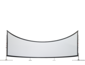 Fullwhite Curve – gekrümmte Showwand