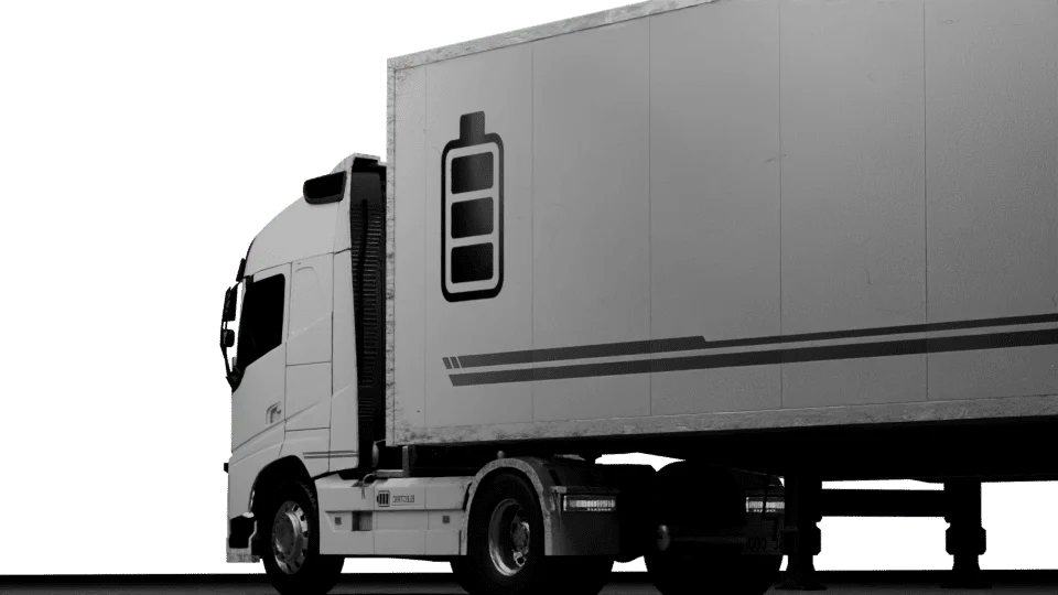 Elektrischer Lastwagen für E-Mobility und Fahrzeugtechnik