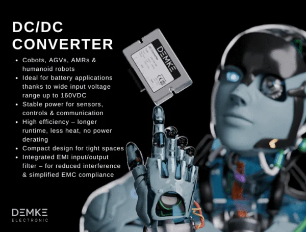 DC/DC-Wandler für Cobotik, AGV und moderne Robotik
