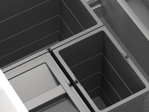 Abfalltrennsystem in Küchenschrank