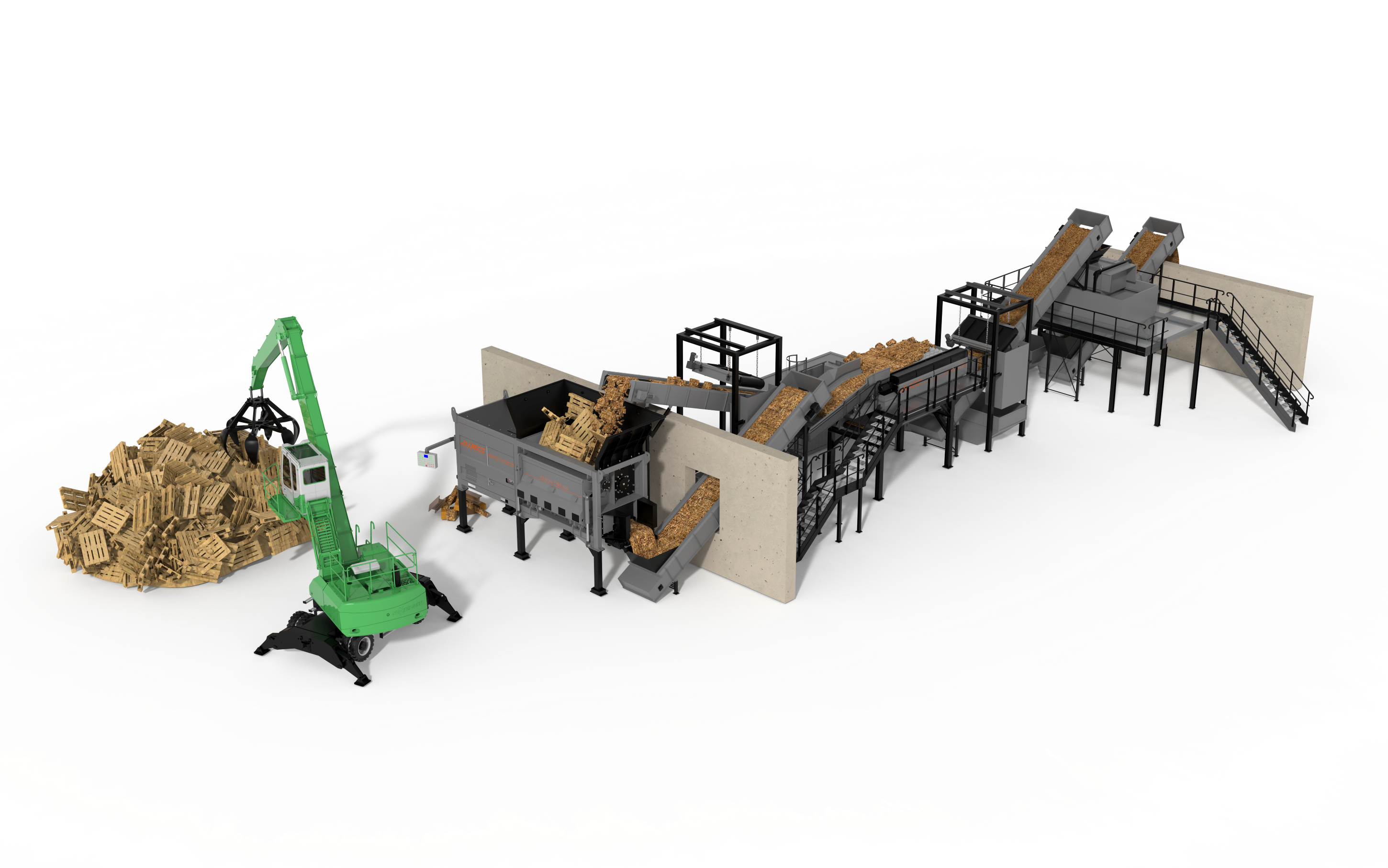 Altholzaufbereitungsanlage