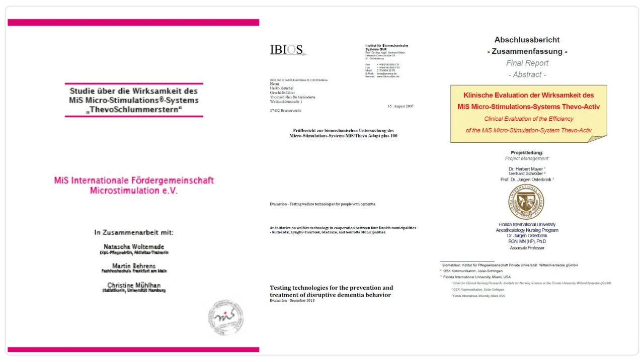 Collage der wissenschaftlichen Studien zu Lattoflex