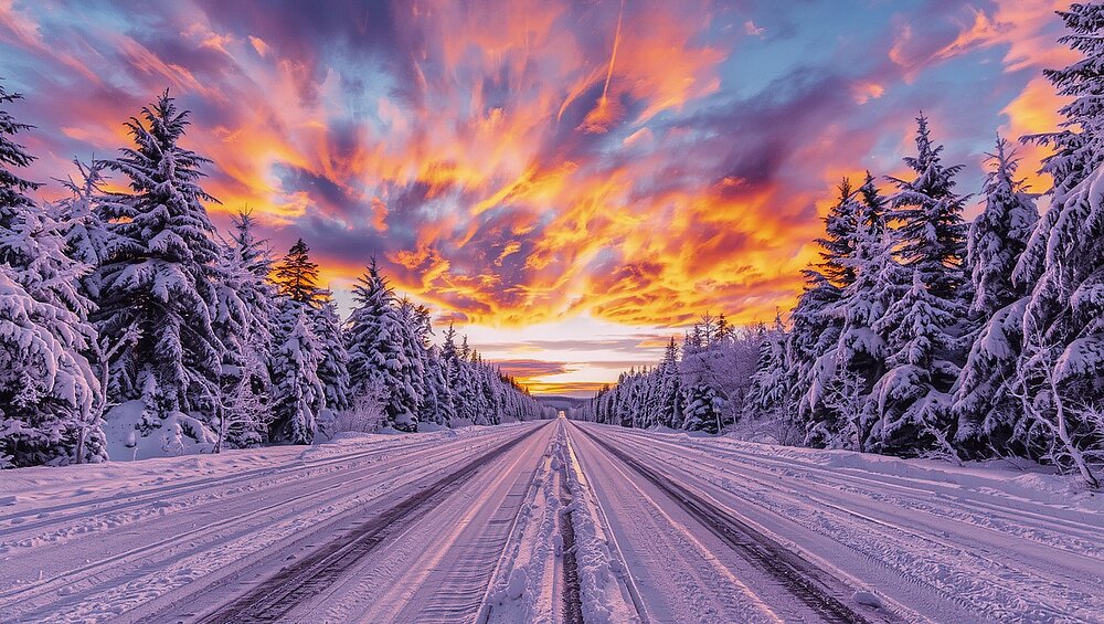 Winterteststrecke für Kaltlanderprobung