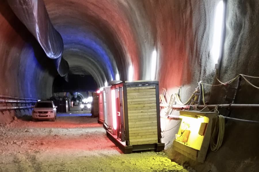 Trafostation für Tunnel