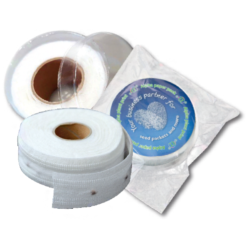 Saatband in Folienverpackung